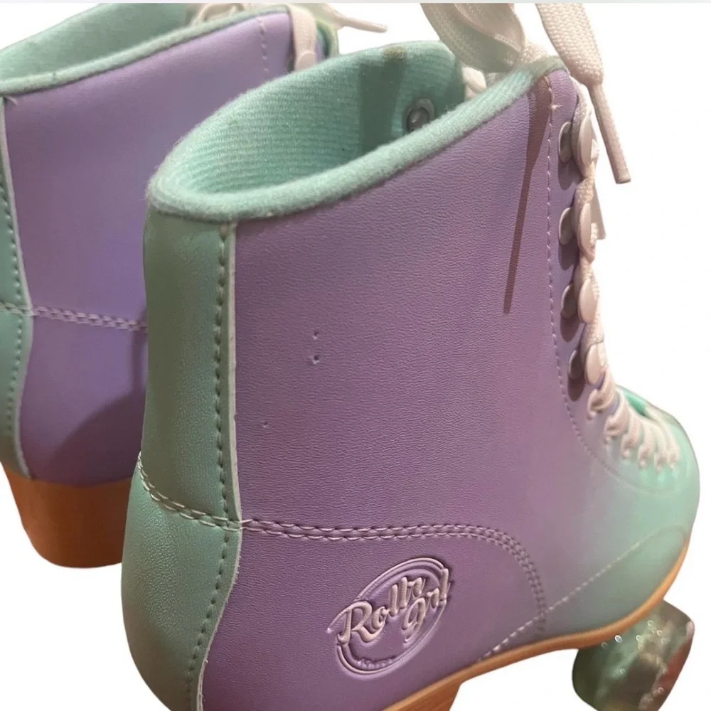 Purple and Green Roller Skates - Picture 5 of 8
